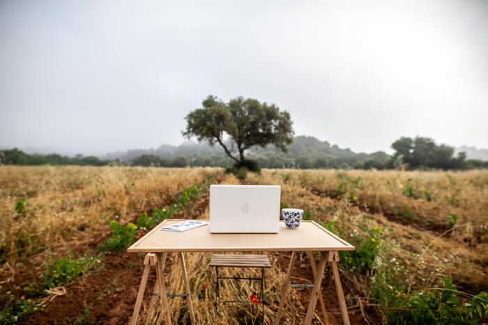 Remote work place